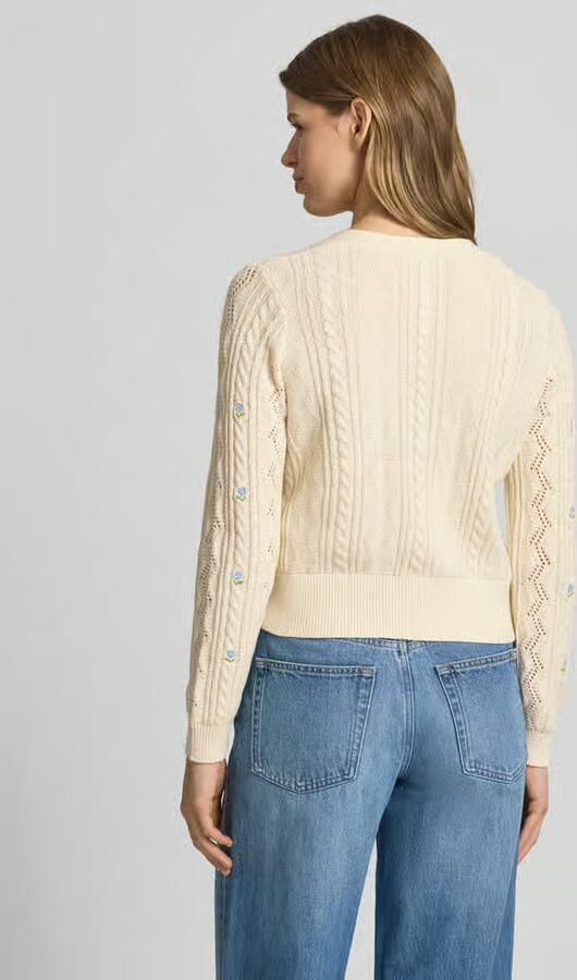 Only Regular fit gebreid jack van katoenmix model 'BIRTIE' - Foto 3