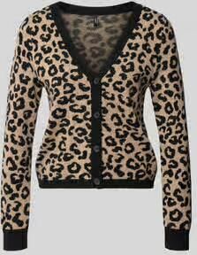 Only Regular fit gebreid jack van viscosemix model 'LEO' - Foto 5
