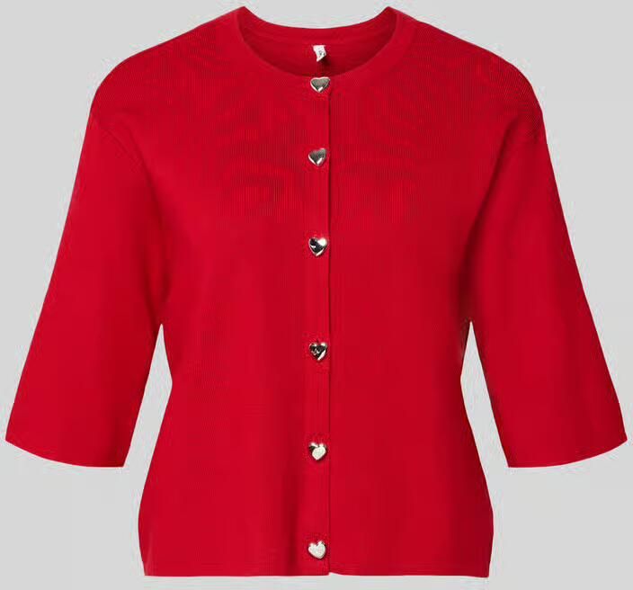 Only Regular fit gebreid jack van Viscosemix Model 'MAISIE'