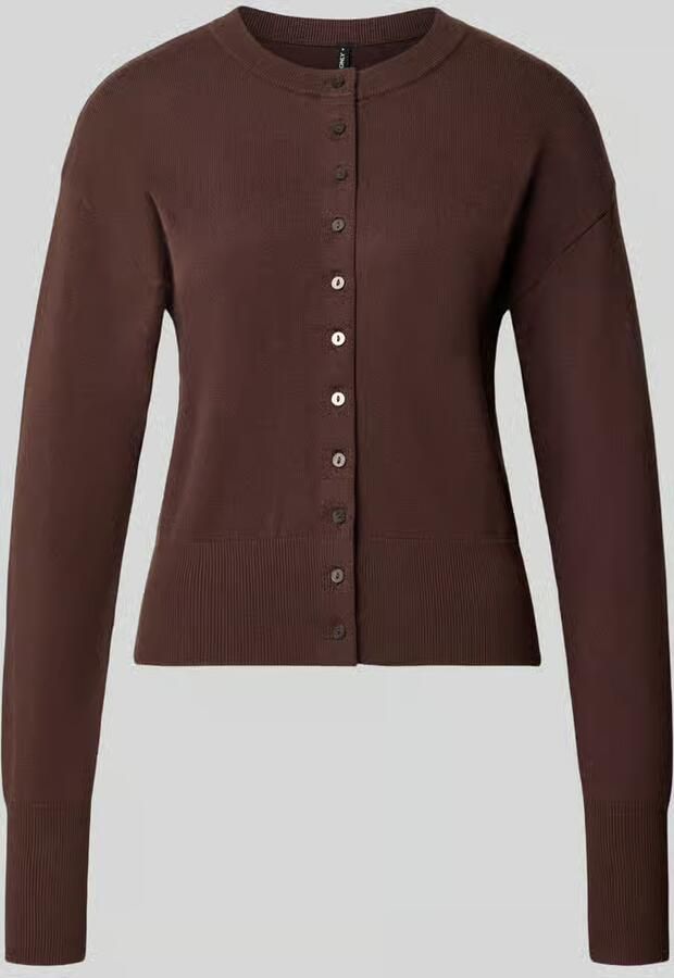 Only Regular fit gebreid jack van viscosemix model 'MIO'