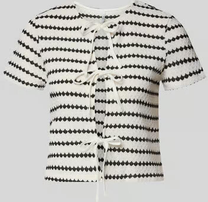Only regular fit gebreid shirt met katoen model 'EVA' - Foto 2