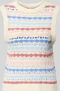 Only regular fit gebreid top met grove gebreide motieven model 'GEENA'