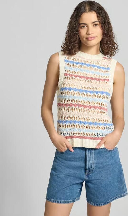 Only regular fit gebreid top met grove gebreide motieven model 'GEENA' - Foto 3