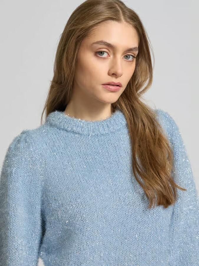 Only Regular fit gebreide pullover met effectgaren model 'ANNI'