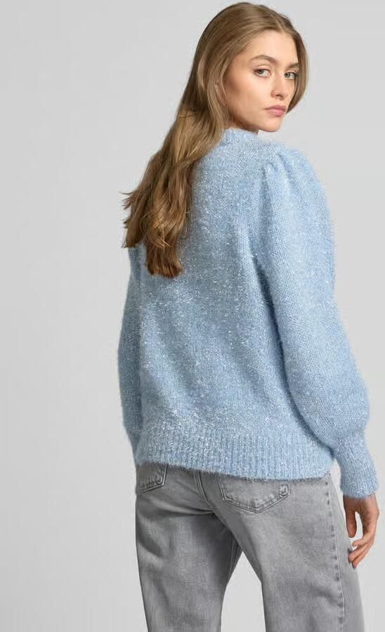 Only Regular fit gebreide pullover met effectgaren model 'ANNI' - Foto 3