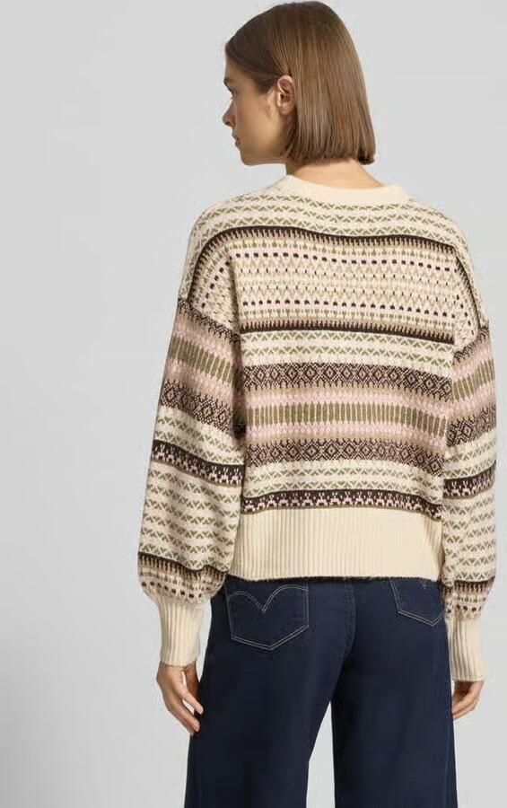 Only Regular fit gebreide pullover met extra brede schouders model 'ARIANNE' - Foto 2