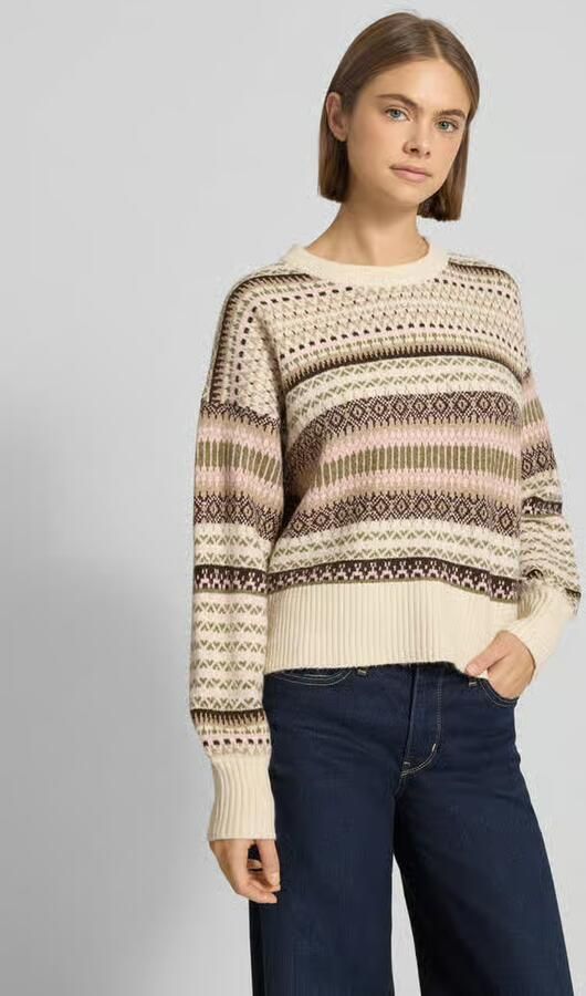 Only Regular fit gebreide pullover met extra brede schouders model 'ARIANNE' - Foto 8
