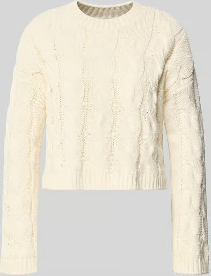 Only Regular fit gebreide pullover met kabelpatroon model 'ELLY'