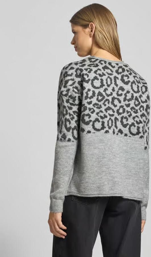 Only Regular fit gebreide pullover met opgerolde ronde hals model 'JADE' - Foto 3
