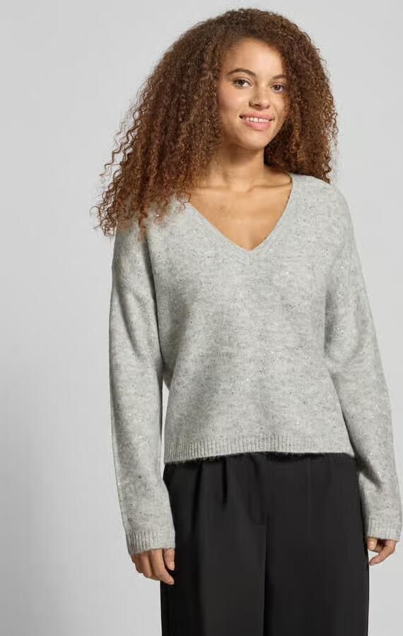 Only Regular fit gebreide pullover met pailletten model 'ARIZONA' - Foto 8
