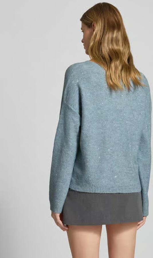Only Regular fit gebreide pullover met pailletten model 'ARIZONA' - Foto 2