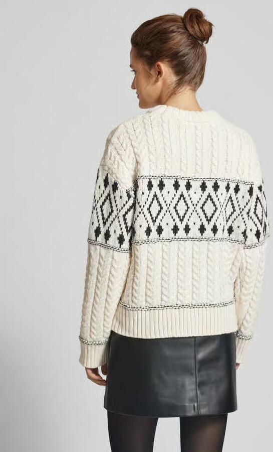 Only Regular fit gebreide pullover met ribboorden model 'MARENT' - Foto 12