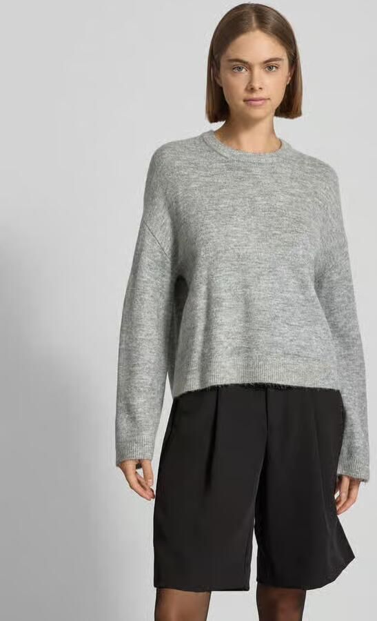 Only Regular fit gebreide pullover met ronde hals model 'SIMONI' - Foto 8
