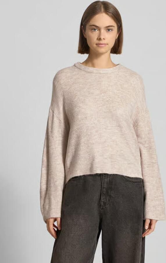 Only Regular fit gebreide pullover met ronde hals model 'SIMONI' - Foto 6