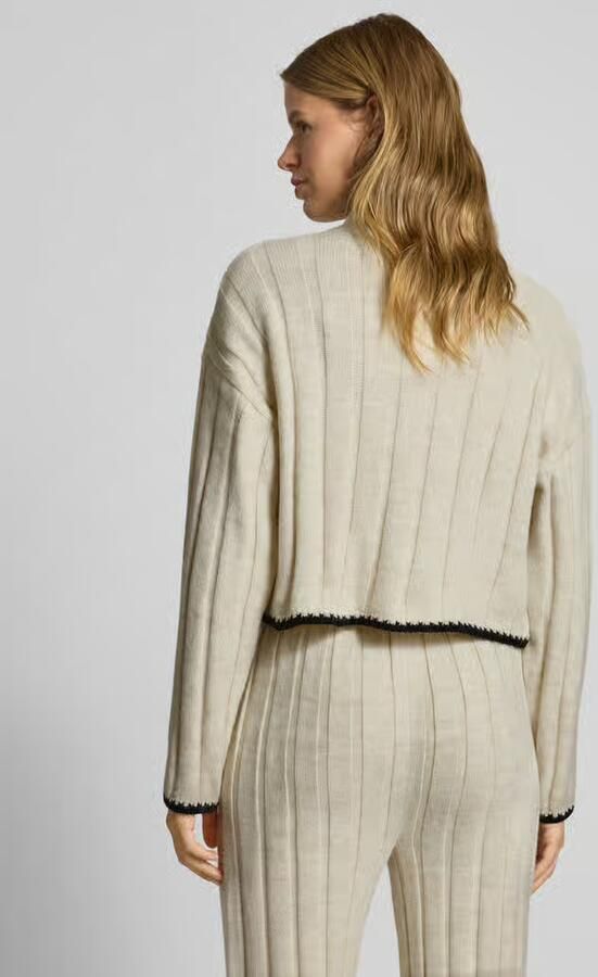 Only Gebreide pullover met geribde opstaande kraag model 'CHICK'
