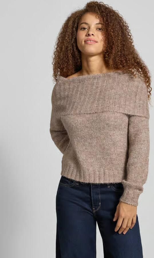 Only Regular fit gebreide pullover met wol model 'SHINE' - Foto 2