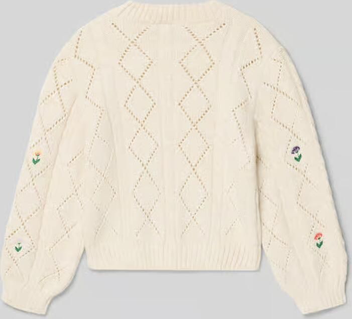 Only Regular fit gebreide pullover van ajoutricot model 'FLOWER'