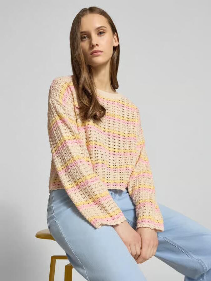 Only Regular fit gebreide pullover van katoenmix model 'ASA' - Foto 2