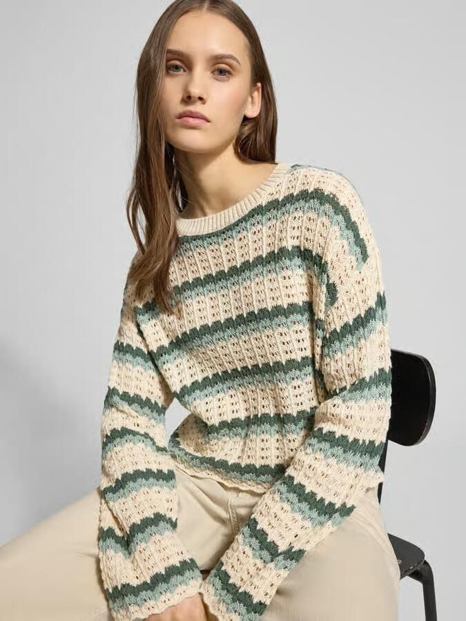 Only Regular fit gebreide pullover van katoenmix model 'ASA' - Foto 2