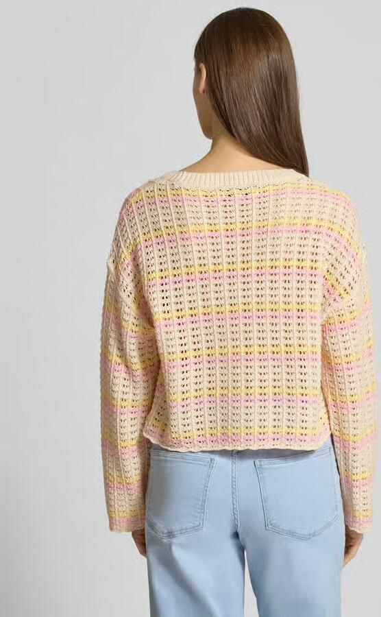 Only Regular fit gebreide pullover van katoenmix model 'ASA' - Foto 6