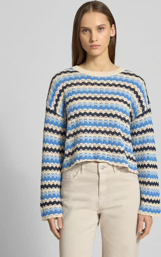 Only Regular fit gebreide pullover van katoenmix model 'ASA' - Foto 4