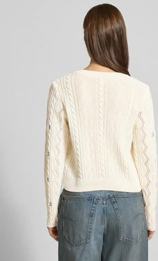 Only regular fit gebreide trui van katoenmix model 'RITA LIFE'