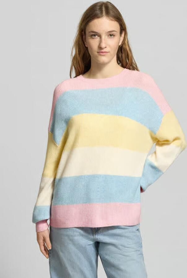 Only Regular fit gebreide pullover van viscosemix model 'ATIA' - Foto 4