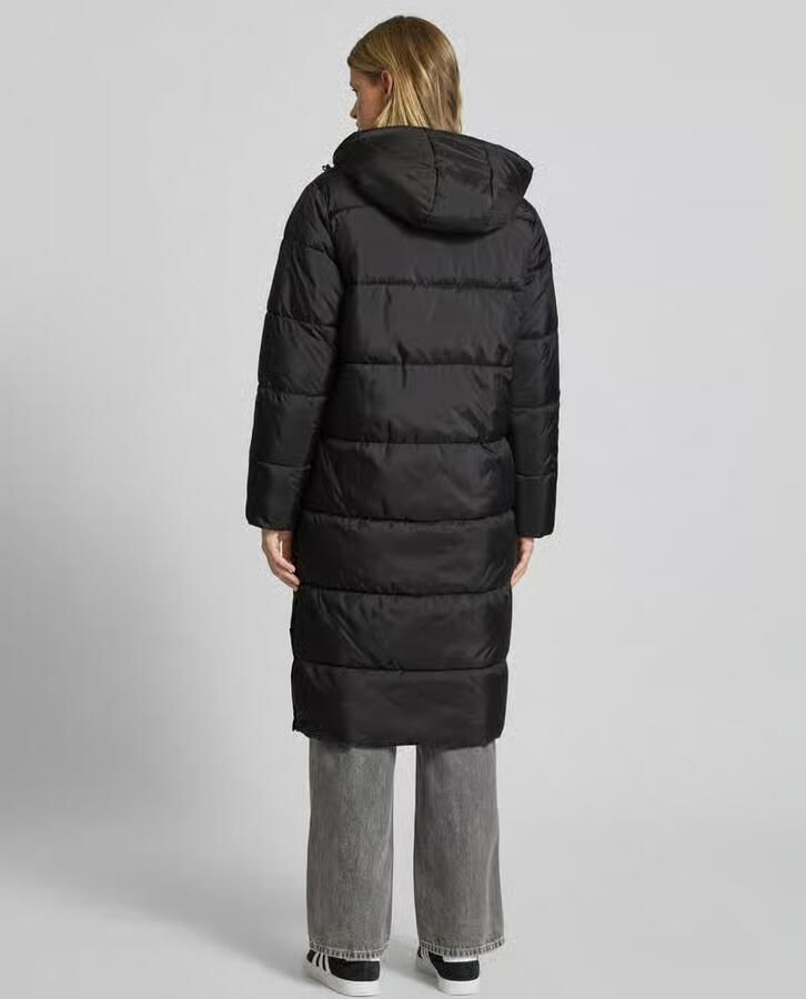 Only Regular fit gewatteerde lange jas met capuchon model 'JENNY'