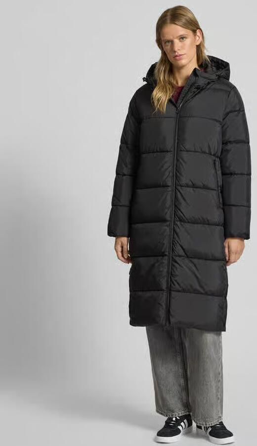 Only Regular fit gewatteerde lange jas met capuchon model 'JENNY' - Foto 2