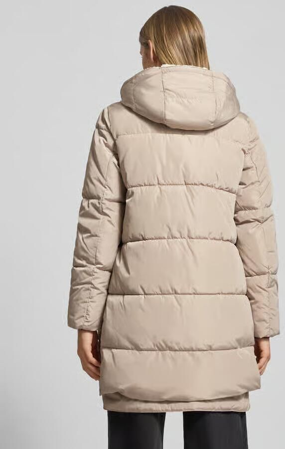 Only Regular fit gewatteerde lange jas met capuchon model 'KELLY'