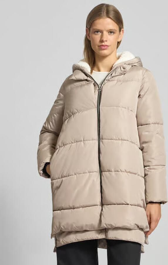 Only Regular fit gewatteerde lange jas met capuchon model 'KELLY' - Foto 2