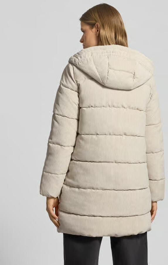 Only Regular fit gewatteerde lange jas van corduroy model 'DOLLY'