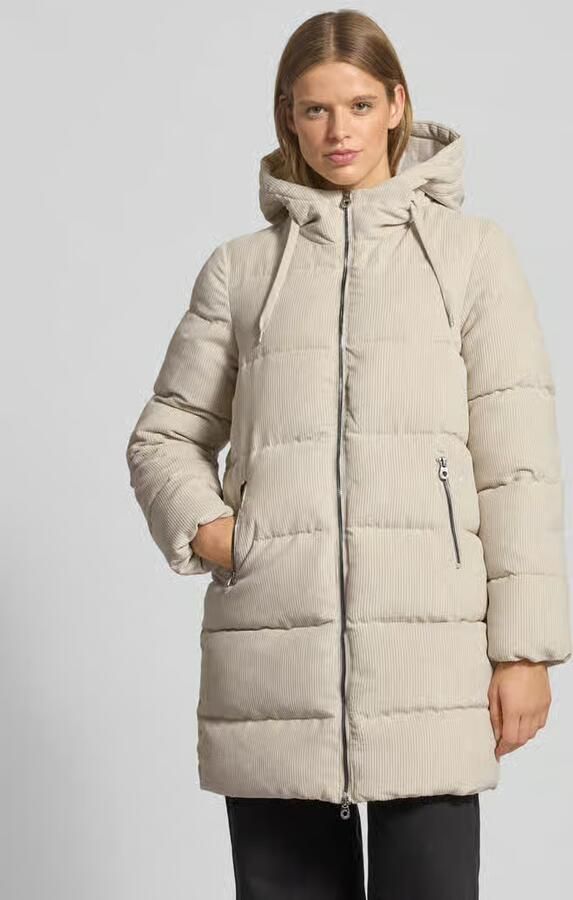 Only Regular fit gewatteerde lange jas van corduroy model 'DOLLY' - Foto 7