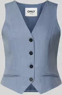 Only Regular fit gilet met enkelrijige knoopsluiting model 'LINDA' - Foto 2