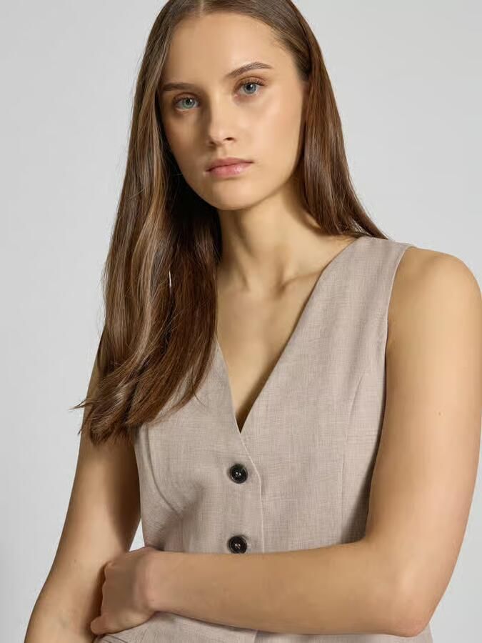 Only Regular fit gilet met enkele knoopsluiting model 'LINDA' - Foto 2