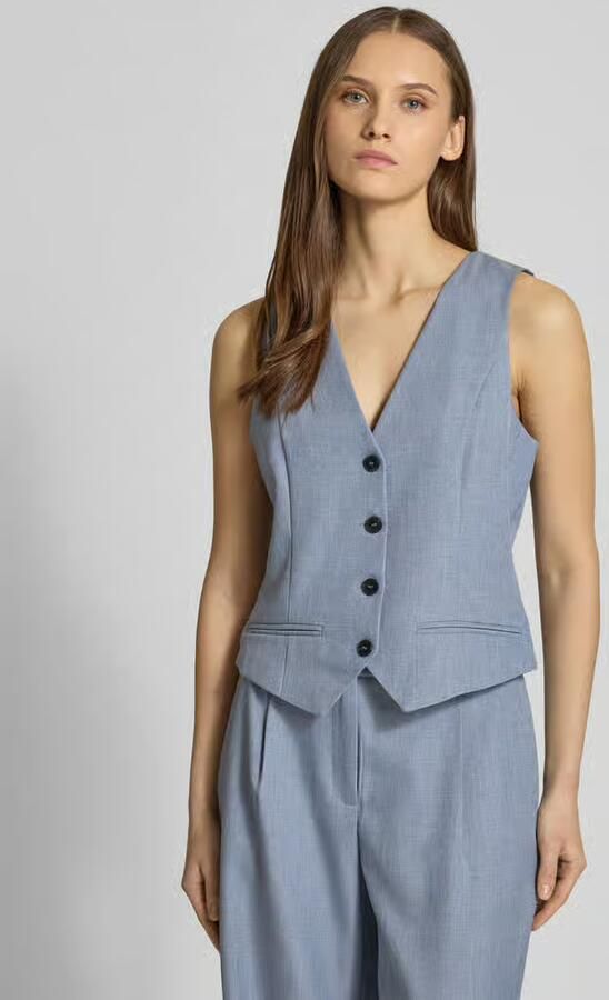 Only Regular fit gilet met enkelrijige knoopsluiting model 'LINDA' - Foto 3
