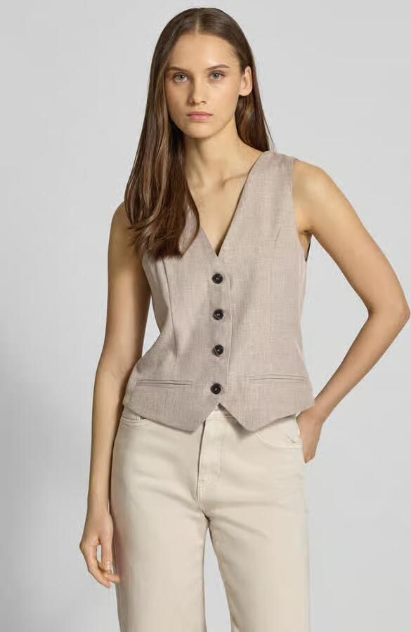 Only Regular fit gilet met enkelrijige knoopsluiting model 'LINDA' - Foto 5