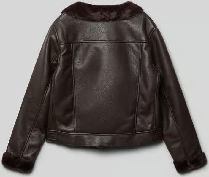 Only Regular fit jack in leerlook van teddybont model 'STARRY'