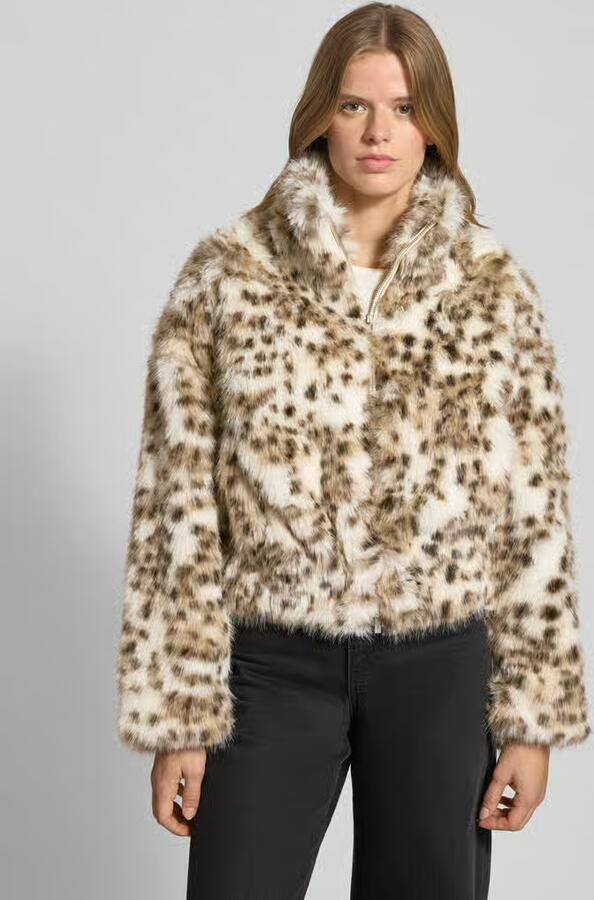 Only Regular fit jack van imitatiebont in luipaardlook model 'JANIS' - Foto 3
