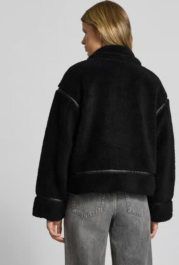 Only Regular fit jack van teddybont met leren details model 'MICHELLE'