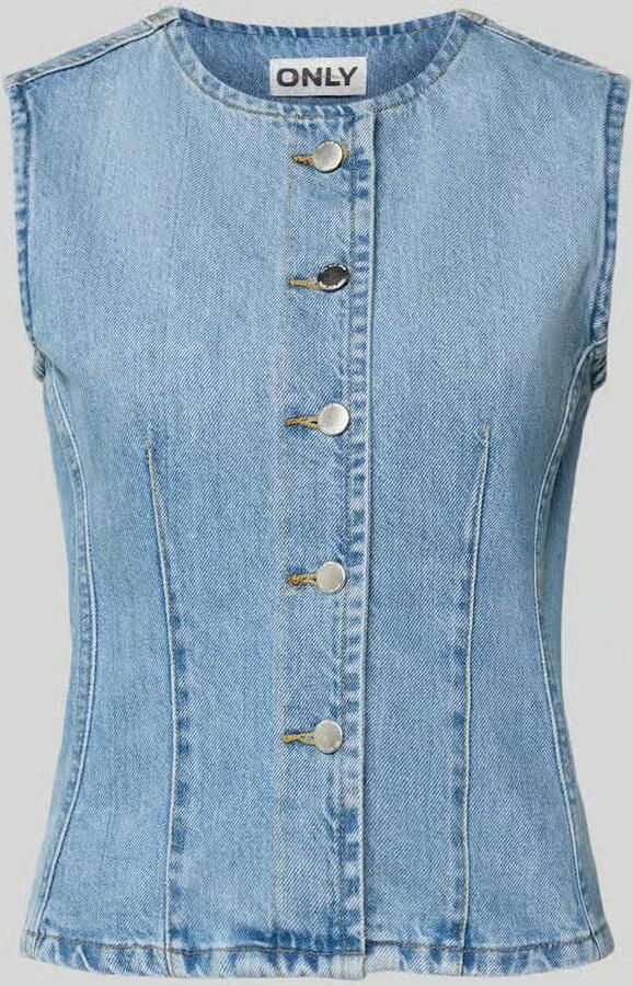 Only regular fit jeansgilet van puur katoen model 'AYA' - Foto 2