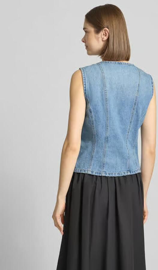 Only regular fit jeansgilet van puur katoen model 'AYA' - Foto 4