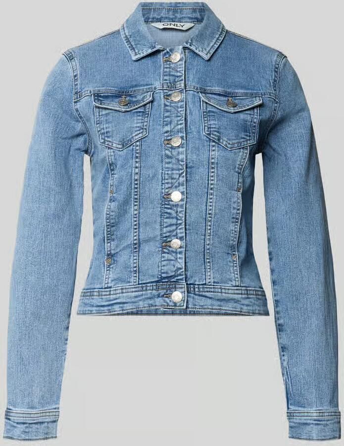 Only Jeansjack ONLWONDER – Spijkerjack met deelnaad en stretch - Foto 5
