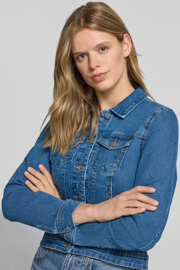 Only Jeansjack ONLWONDER – Spijkerjack met deelnaad en stretch zeer figuuraccentuerend casual denim katoenmix borstzakken - Foto 6