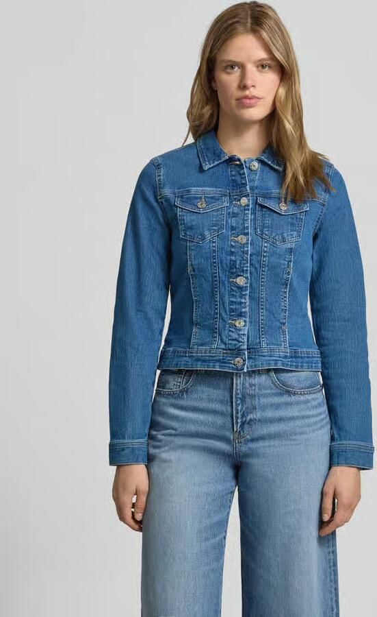 Only Jeansjack ONLWONDER – Spijkerjack met deelnaad en stretch zeer figuuraccentuerend casual denim katoenmix borstzakken - Foto 11