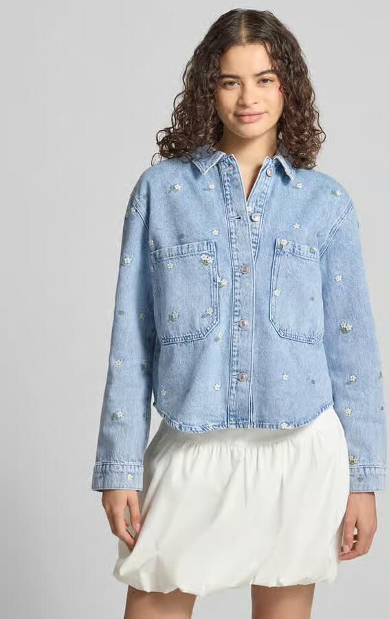 Only regular fit jeansjack van puur katoen model 'CASSIE' - Foto 4