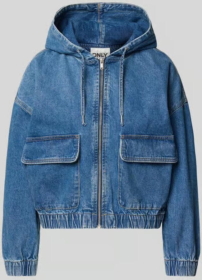 Only Jeansjack ONLKENZIE – Jeansblouson met capuchon en ritssluiting - Foto 6