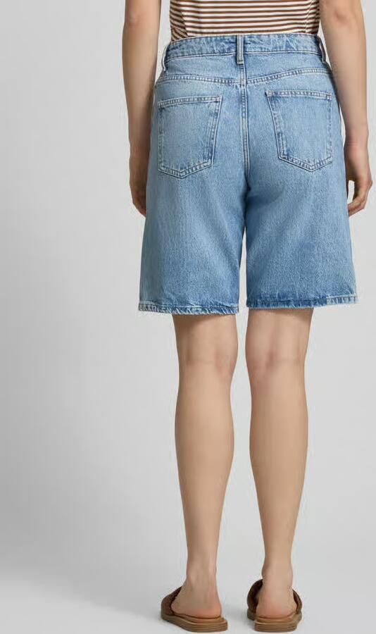 ONLY high waist wide leg bermuda jeans ONLSONNY light blue denim - Foto 9