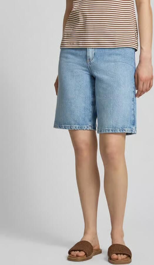 ONLY high waist wide leg bermuda jeans ONLSONNY light blue denim - Foto 10