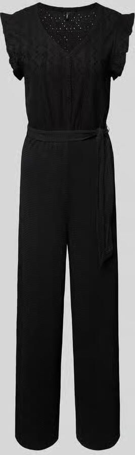 Only regular fit jumpsuit met ajourwerk model 'LELISA' - Foto 4